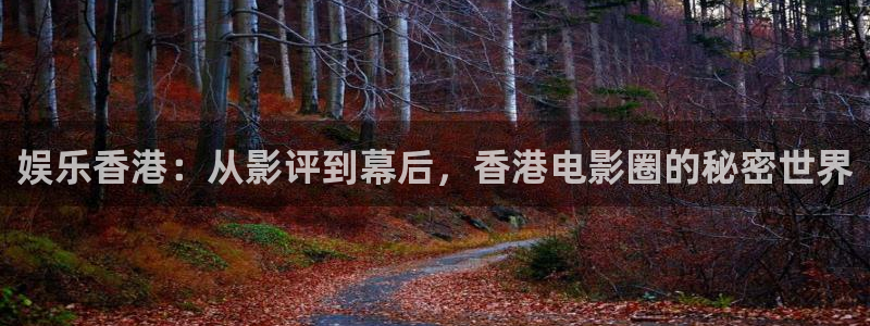 韦德1946娱乐：娱乐香港：从影评到幕后，香港电影圈的秘密世界